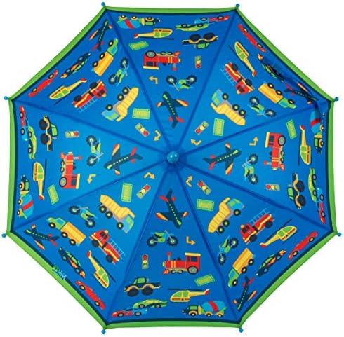 Stephen Joseph Toddler Folding Umbrella with Pinch-Free Closure and Vibrant Design