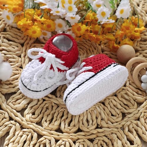 Mimixiong Baby Booties Soft Crochet Shoes for Newborns