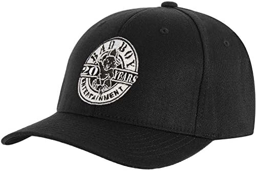 Bad Boy Records Mens 20 Years Baseball Cap Black 1