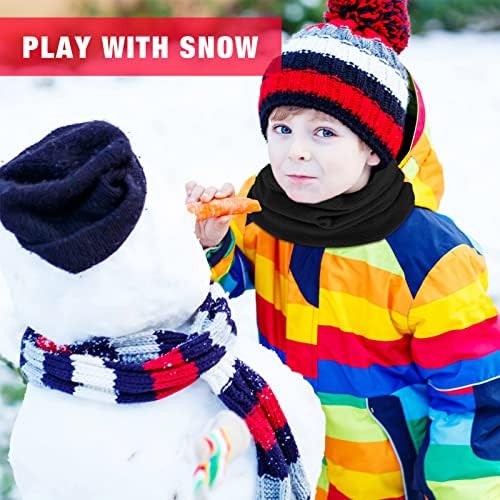 JenPen 4-Piece Kids Winter Fleece Neck Gaiters