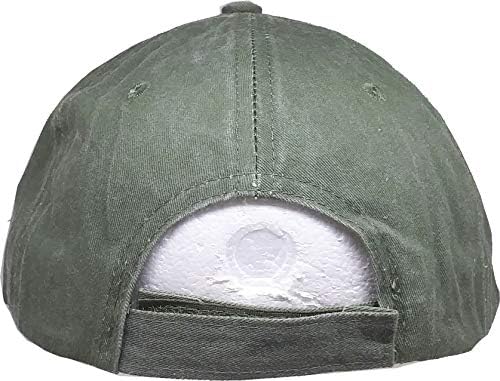 Eagle Crest Military Veteran US Flag Cap Green Adjustable