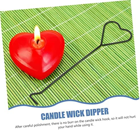 Luxshiny 4pc Heart Shape Candle Wick Hooks