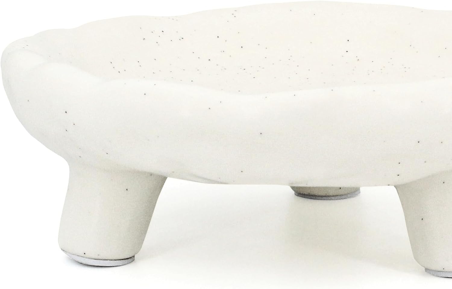 Accessoryway Three-Legs Ceramic Bowl 8 White Footed
