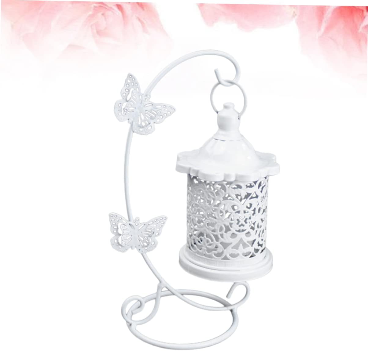 Zerodeko Wrought Iron Bird Cage Candlestick Holder 1