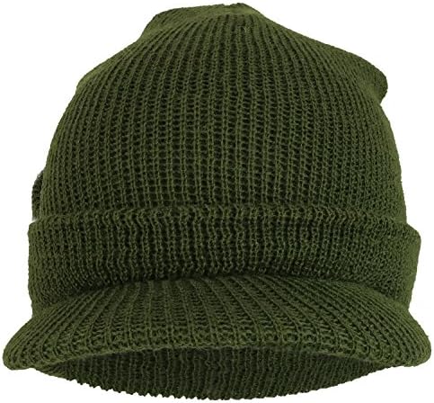 Armycrew Government Issue Wool Visor Beanie Cap