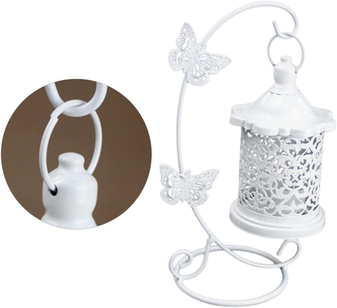 Zerodeko Wrought Iron Bird Cage Candlestick Holder 1