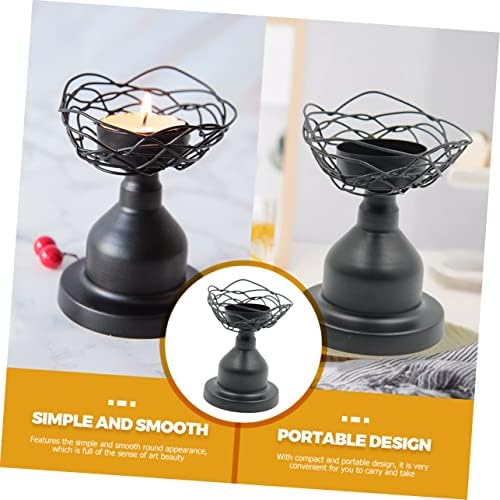 PRETYZOOM Bird Nest Candle Holder Tealight Stand