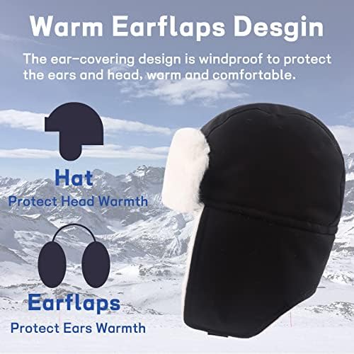 JANGANNSA Winter Baby Beanie Fleece Lined Trapper Hat 1