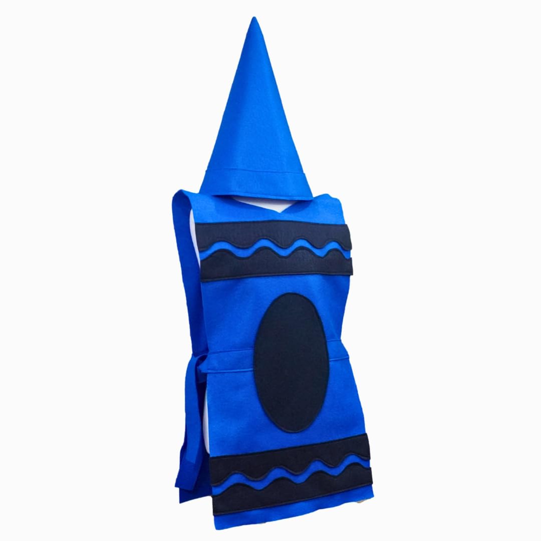 Blue Crayon Costume Set Tunic and Hat