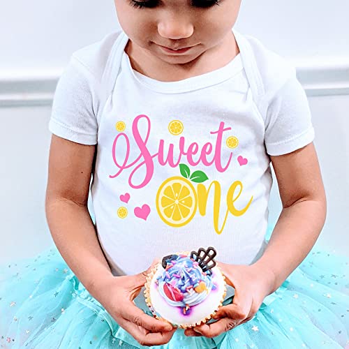 Sweet One 1st Birthday Lemon Shirt for Baby Girl 18M