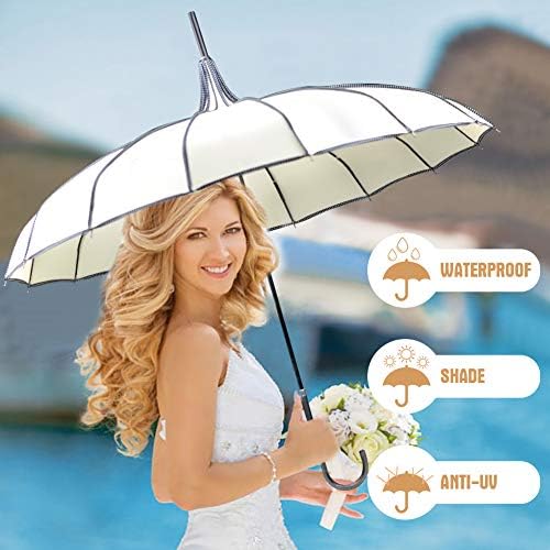 VIVI SKY Pagoda Peak Classic Umbrella Ivory 1