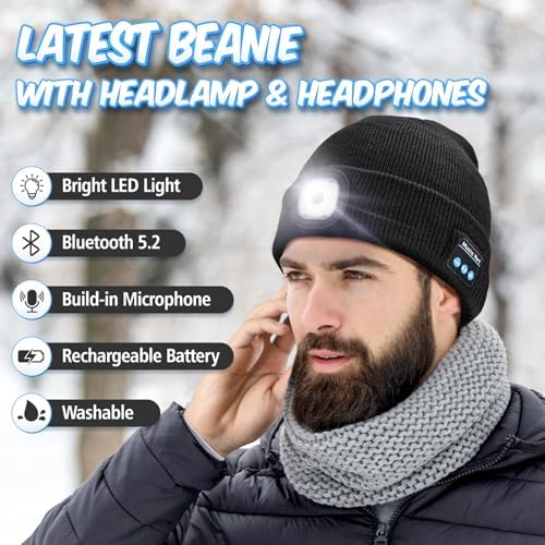 KEZKALS Bluetooth Beanie Hat for Men Women 1