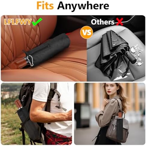 LFLFWY 3T Wind Armor Folding Umbrella