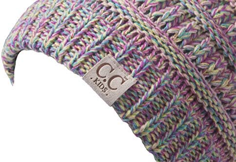 Gravity Threads Kids Soft Cable Knit Winter Beanie 1