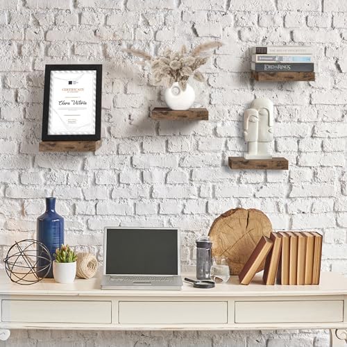 Sorbus 4 Square Floating Shelves for Wall Decor