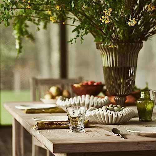 LE HOME DECOR Marble Ruffle Bowl 9 Inches