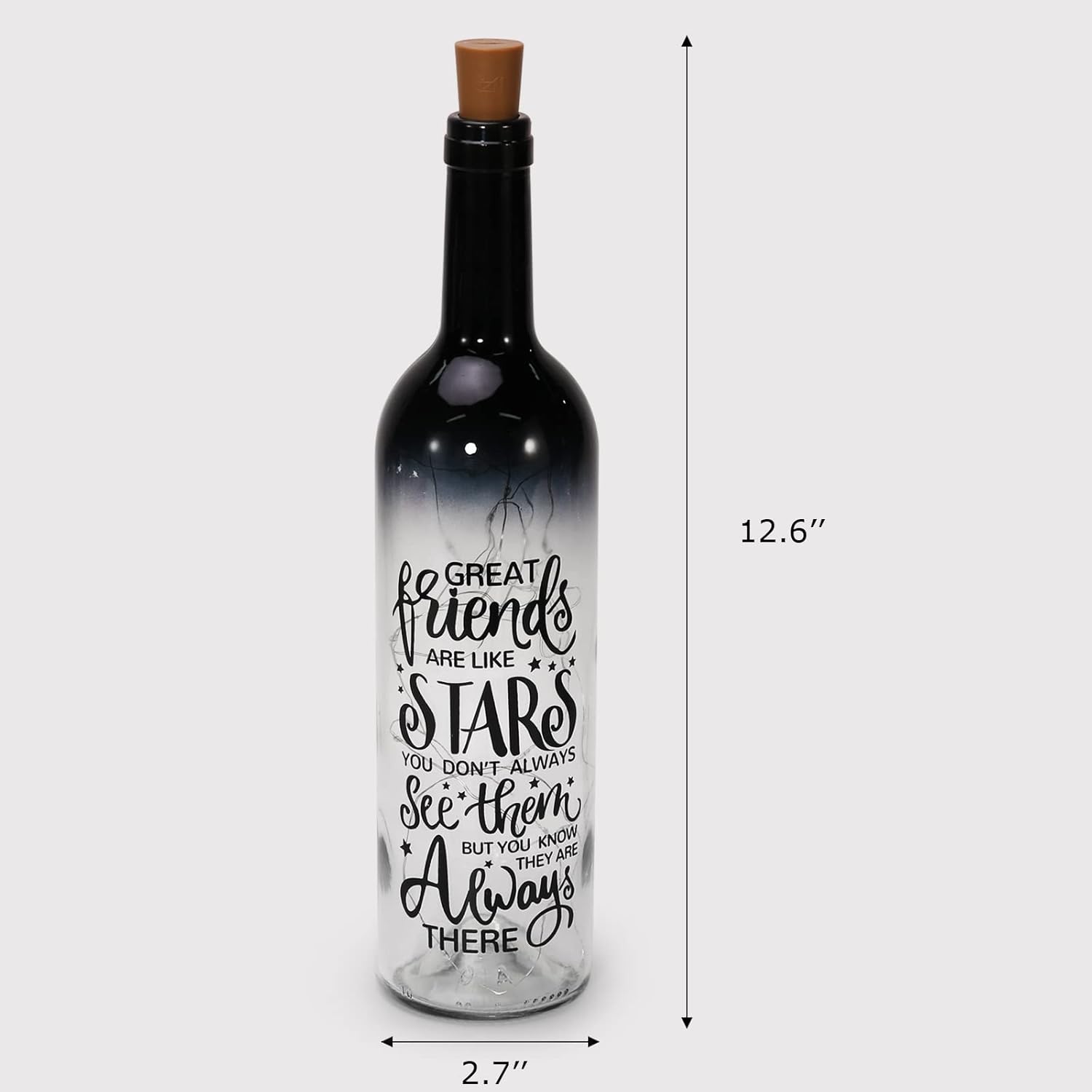 Christmas Gifts for Women - Friendship Bottle Light with Cork