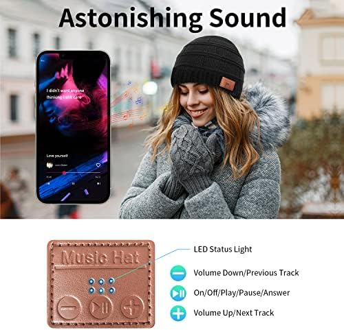 Wireless Beanie with 52 Headphone for Men Women
