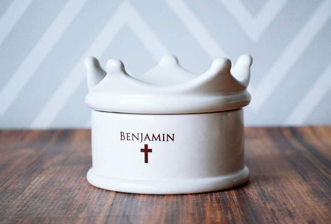 Personalized Crown Keepsake Box with Irish Blessing 1