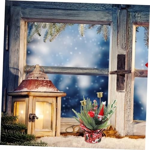 BUGUUYO Christmas Candle Holder with Realistic Fruit Bouquet