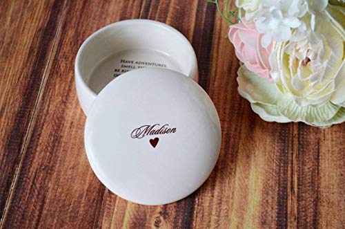 Personalized Baptism Gift Round Keepsake Box