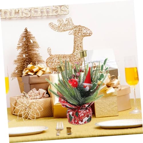 BUGUUYO Christmas Candle Holder with Realistic Fruit Bouquet