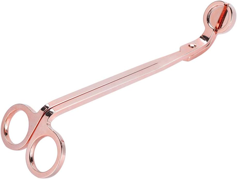 Yuecoom Rose Gold Candle Wick Trimmer Scissors 1