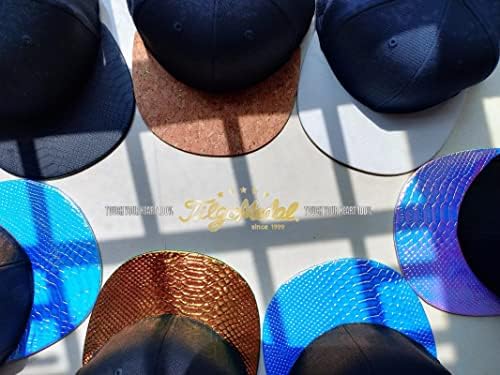 Snapback Hats for Men Skull Embroidery Adjustable Solid Flat Bill Hat