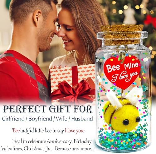 Cute Bee Love Message in a Bottle Gift for Couples 1