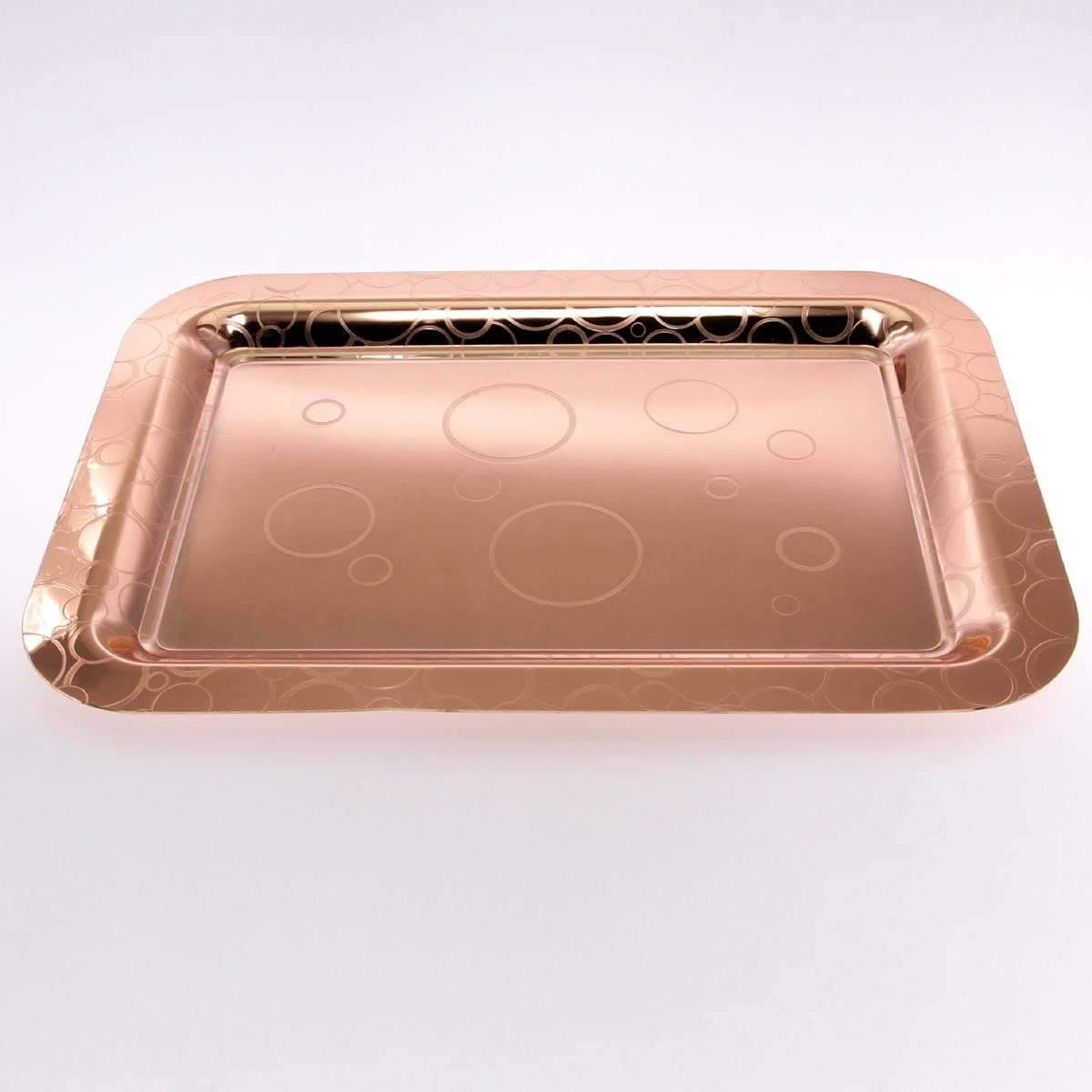 Pack of 3 20x143 Inch Gold Plated Mirror Serving Trays 1