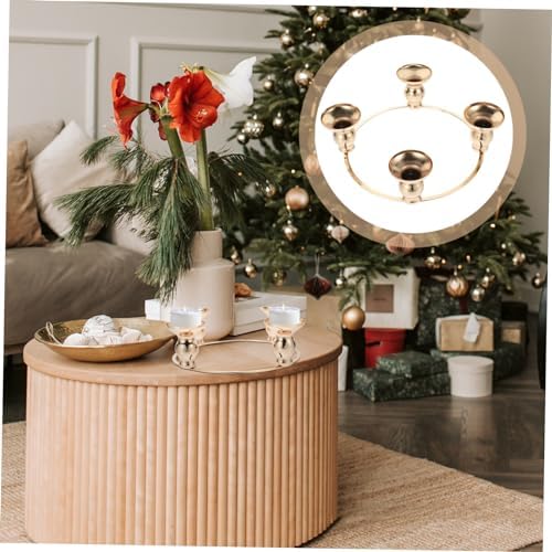 Ciieeo Advent Candle Ring Wreath Holder 1