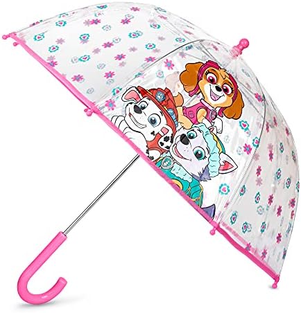 Kids Clear Umbrella with Minnie Mouse and Frozen Designs