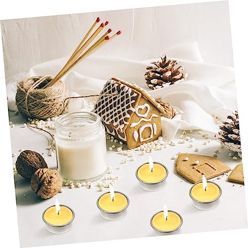 BUGUUYO 24pcs Silver Rimmed Iron Candle Holders