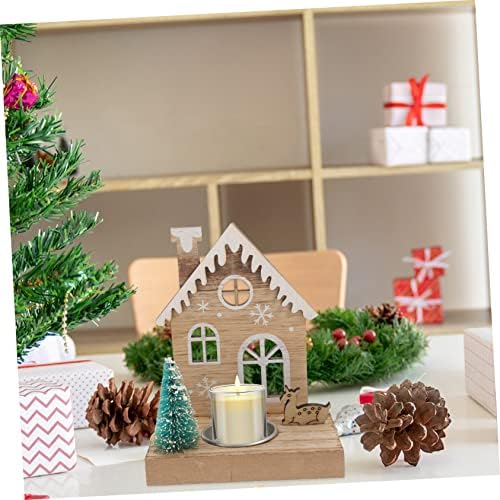 Housoutil Reindeer Candle Holder for Christmas Decor