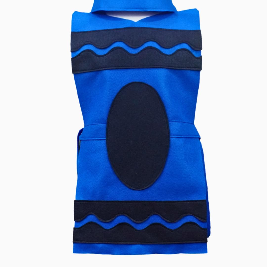 Blue Crayon Costume Set Tunic and Hat