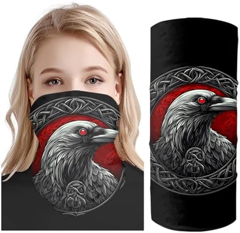 DUOLIFU Cool Skull Face Bandanas Multi-Purpose Headwear