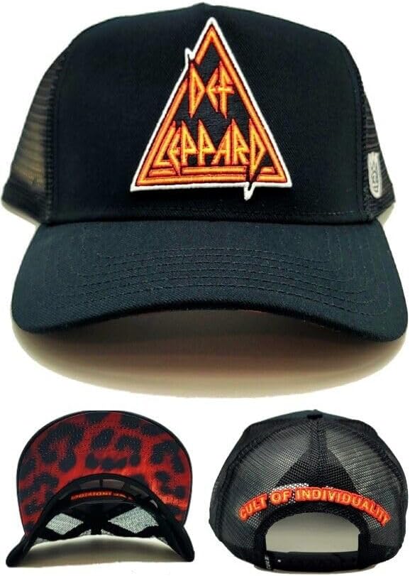Cult of Individuality Def Leppard Mesh Trucker Snapback Hat