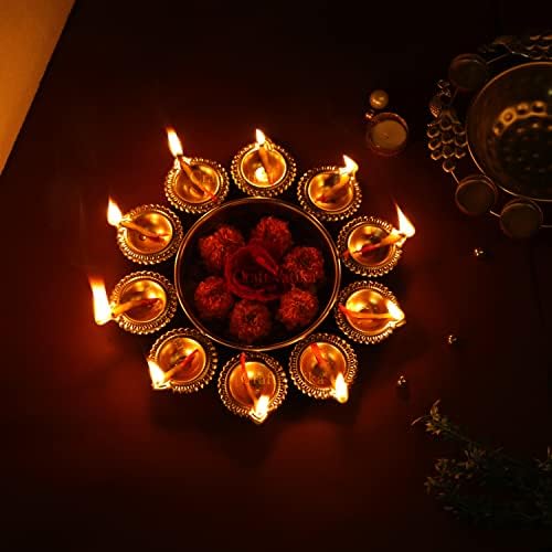CraftVatika Diya Urli Bowl for Home Decor Diwali Gifts