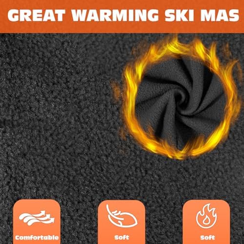 Thickened Kids Ski Mask Winter Hat with Adjustable Drawstring