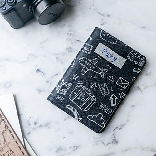 Kids Personalized Leather Passport Holder - Travel Gift