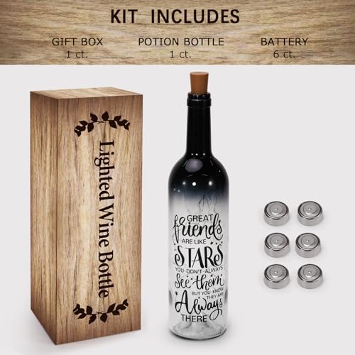 Christmas Gifts for Women - Friendship Bottle Light with Cork