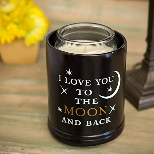 Elanze Designs Love You to The Moon Jar Candle Warmer