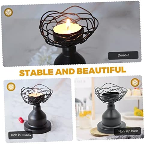 PRETYZOOM Bird Nest Candle Holder Tealight Stand