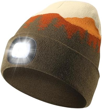 LED Headlamp Beanie with 3 Brightness Settings