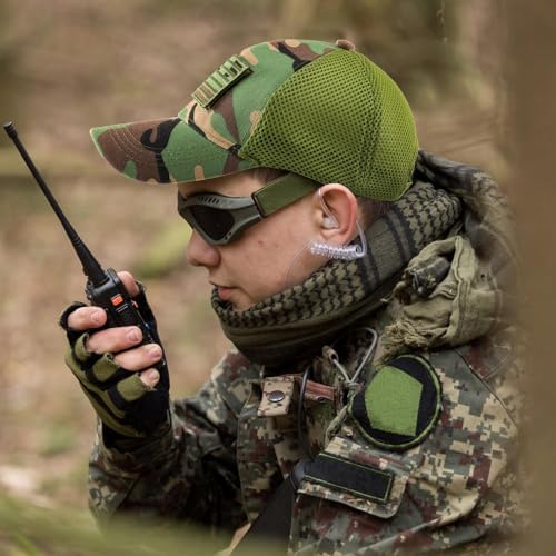 Lightbird Tactical Hat with OCP Military Patches and US Flag
