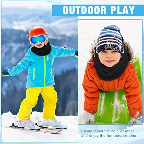 JenPen 4-Piece Kids Winter Fleece Neck Gaiters