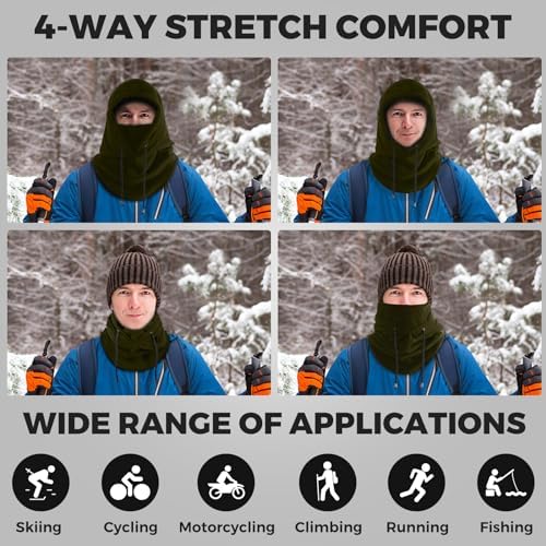 AURUZA Balaclava Ski Mask Fleece for Men 1