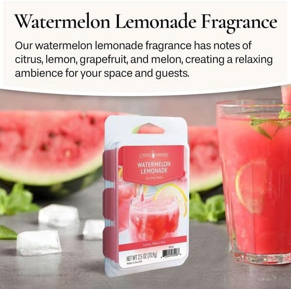 Candle Warmers Etc Classic Wax Melts 25oz 4-Pack Watermelon Lemonade 1