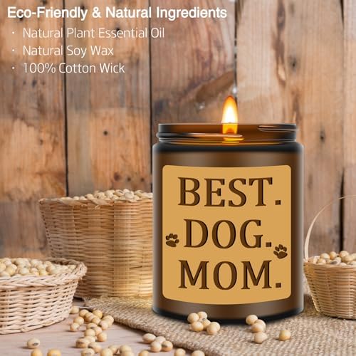 Funny Dog Mom Gifts - Lavender Scented Jar Candles 1