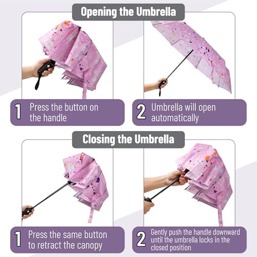 Mr Pen Windproof Travel Umbrella - Automatic Compact Rain Umbrella